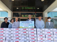 천안 복전사, 소외이웃에 라면 100박스 보시