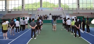 군위교육장기 교직원 테니스대회 개최