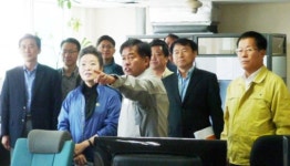 유영숙 환경부장관, 일산하수처리장·고양정수장 방문
