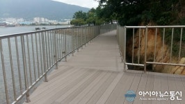 진해구, 소죽도 데크로드 보수공사 완료