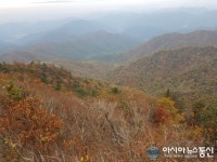 단풍으로 물들어가는 경상남도 산청군 지리산 조개골
