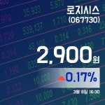 주식화사 로지닷츠 | (주식시세) 8일 로지시스거래가격 2,900원