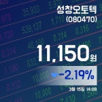 마들렌식품성창오토텍천안지점 | (국내주식시장주가) 15일 성창오토텍주가 11,150원