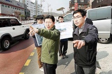 허언욱 부시장, 도로확장공사 현장 점검