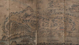 병풍섬안애민박 | 부산시립박물관, 진주성도 병풍 전시