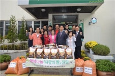 꼬끼오운천지점 | 하이트진로 청주지점 쌀 전달