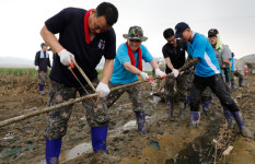 계룡대근무지원단(문서고2호기) | 계룡대근무지원단, 청주시 오송읍 호계리 일대에서 수해복구 지원