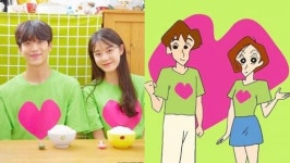 짱구 좋아하는 커플 위해 스파오가 내놓은 '신혼부부 티셔츠'