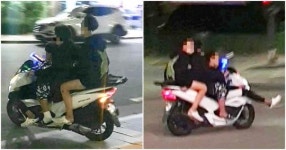 “오토바이 1대에 3명…” 무면허로 운전하던 미성년자들 뛰어가서 잡은 일반인