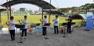 제주 한림중 음악과 함께 여는 등굣길 공연 실시