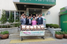 꼬끼오운천지점 | 사랑의 쌀 전달해요