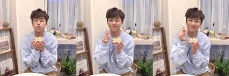 뉴하트7080라인라이브 | 이찬원, 라이브 시청자 10만 돌파 기념 '애교 3종세트' 사진 공개
