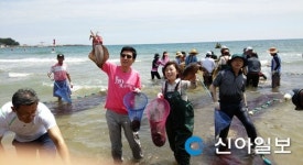 포항 월포해수욕장에 후릿그물 체험하러 오세요