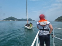 사천해경, 남해 미조도 북동방 해상서 추진축 손상 요트 구조