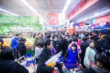 몽블랑제(주)전주점행사매대 | 슈퍼마켓 반값행사, 텅 빈 진열대만 남아!