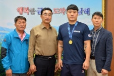 남해군청 김도현 전국체전 복싱 슈퍼헤비급 '金'