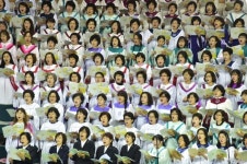 진주랑새에덴교회식당 | 진주에서 열린 부활절 연합 예배
