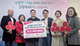 (사)에스디워크, 희망 나눔 성금 전달