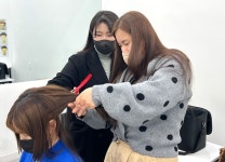 사틴헤어아카데미학원 | 미용학원 올댓뷰티아카데미, 헤어 익스텐션 모델 실습 진행