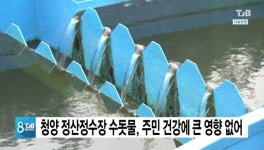 청양정수장(5호기) | 청양 정산정수장 수돗물, 주민 건강에 큰 영향 없어