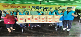제주시니어클럽모다들엉일터사업단 | 제주시 조천읍지역사회보장협의체 '모다들엉 좋고 웃으멍 좋고' 김치나눔 사업 전개