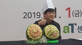 군포 신기중 고은, 푸드카빙 3관왕 달성