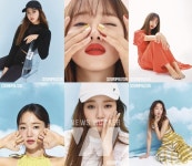 코스모폴리탄 6월호 뷰티화보 공개! 엣지유, 위키미키 유정과 함께한 썸머네일!