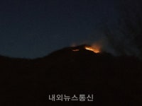 청도군 운문면 신원리 일원 야간 산불 발생