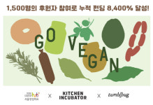 서울창업허브 키친인큐베이터, 텀블벅 비건 기획전으로 누적 펀딩 8,400% 달성