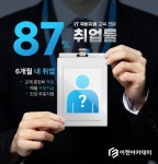 이젠컴퓨터아트2관학원 | IT 국비지원 '이젠아카데미컴퓨터학원', 체계적인 취업지원시스템으로 취업률 87% 달성