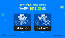 휴스테크 | 매쓰플랫, 2년 연속 홀론아이큐 ‘동아시아 에듀테크 150’ 선정… ”교사, 학생 위한 AI 기술 혁신 지속할 것”