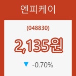 (주식시세)엔피케이22일주가 전일대비 등락률 -0.70% 이목 끌어...