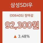 서진하이마트 | 9일 삼성SDI우장종주가 변화에 주목, 전일대비 3.48% 장 마무리해..