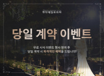 런던웨딩프라자 웨딩홀 합리적인 결혼을 위한 당일 계약 이벤트 진행
