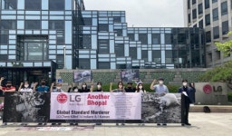 LG화학테크센터오산점 | 환경보건시민센터, '세계 환경의 날' LG화학 인도 사고 책임 촉구