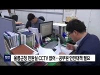 울릉군청, 민원담당 공무원 안전대책 필요