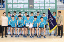 두호고 정상탈환, 70회 종별탁구선수권 남고부 단체전 입상팀들