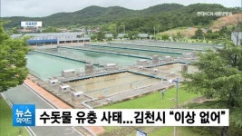 수돗물 유충 사태...김천시 “이상 없어”