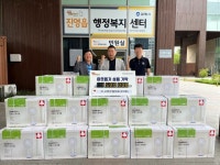 ㈜고려산업 김대훈 대표, 김해시 진영읍에 선풍기 35대 기탁