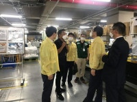 박종원 경제부지사, 양산유통물류센터 방역상황 점검