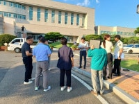 광양시, '광양-린츠 국제미디어아트 교류전' 개막식 무대 안전점검 실시