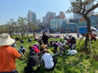 쌈지안산단원점 | 안산동 11개 유관단체, 안산동 쌈지공원 제초작업'구슬땀'