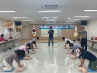 사우동지역사회보장협의체, '심폐소생술(CPR)' 교육 실시