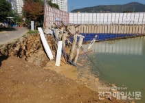 웅천동 재해문자전광판 | 여수시, 웅천 붕괴사고 밤샘 복구...추가 위험 차단