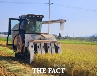 서포리자동판매기 | 사천시 서포면 올해 첫 벼 수확…모내기 후 103일만