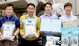 전남 광양농협, 세풍간척지서 올 첫 벼베기