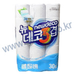 미래생활 NEW 데코 3겹 티슈 27m x 30롤(3겹)/두루말이/롤화장지 : TJshop 태정몰