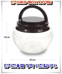 단지1.5KG 1BOX 100개입 된장용기 게장용기 플라스틱항아리 단지용기 : 세담용기