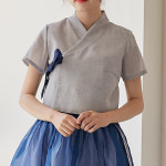 샬람순수한복 | 여름생활한복 순수 그레이 저고리 : 생활한복 실과바늘