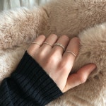 스노우 플라워리 큐빅 반지 Snow Flowery Cubic Ring (silver 925) : 어거스트앤메이